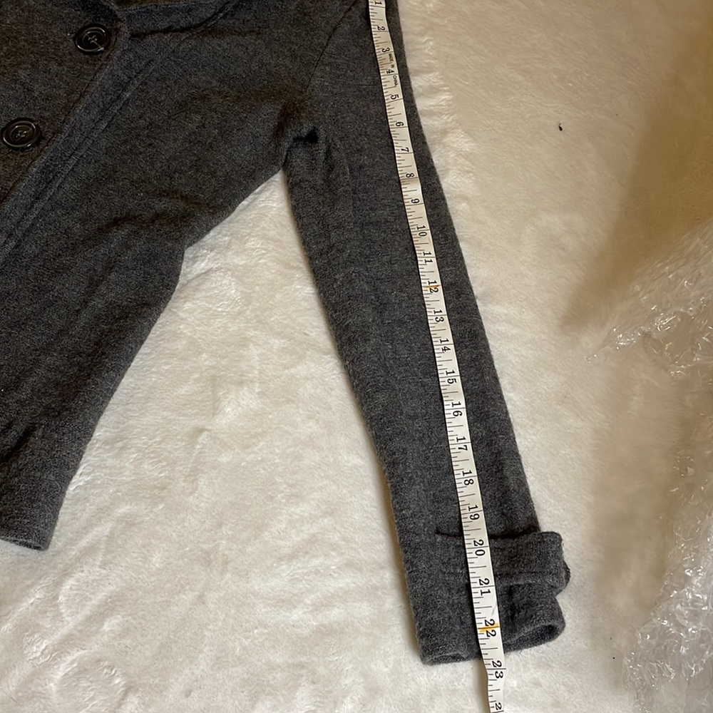 Babette Ballinger Gray 100% Wool Coat size Medium - Picture 15 of 17